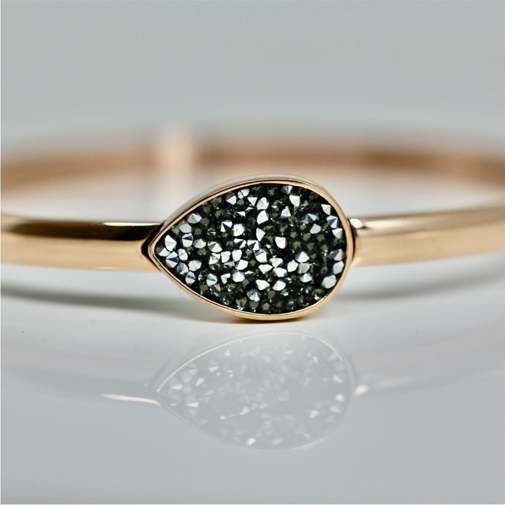 Jenna Jameson Gold Dipped Bracelet with Black Topez Stone